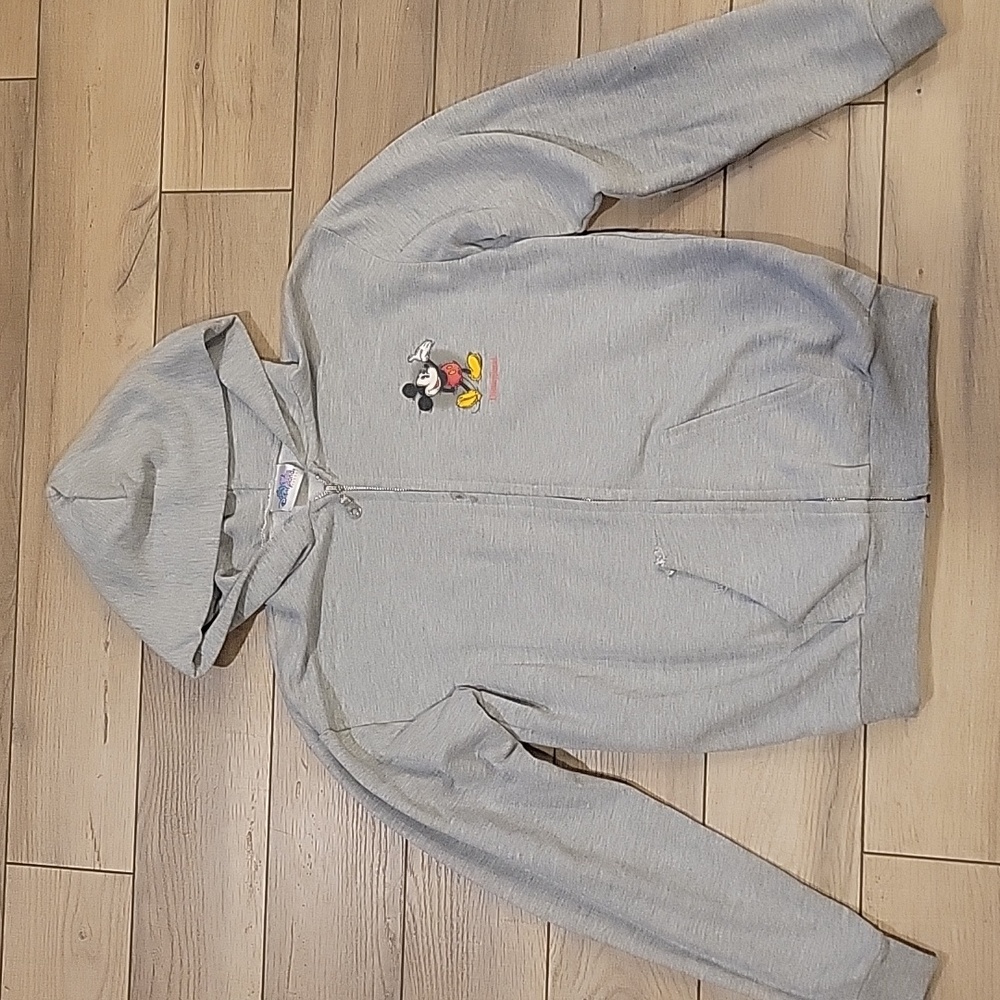 Disneyland Resort Kids Zip Up Hooded Sweatshirt Size Medium